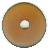 1 56x7mm Matte Smoke Topaz Resin Donut 